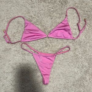 Sommer Swim size small pink thong bikini